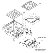 140339 Suburban Mfg Knob Burner Black - Stove Control