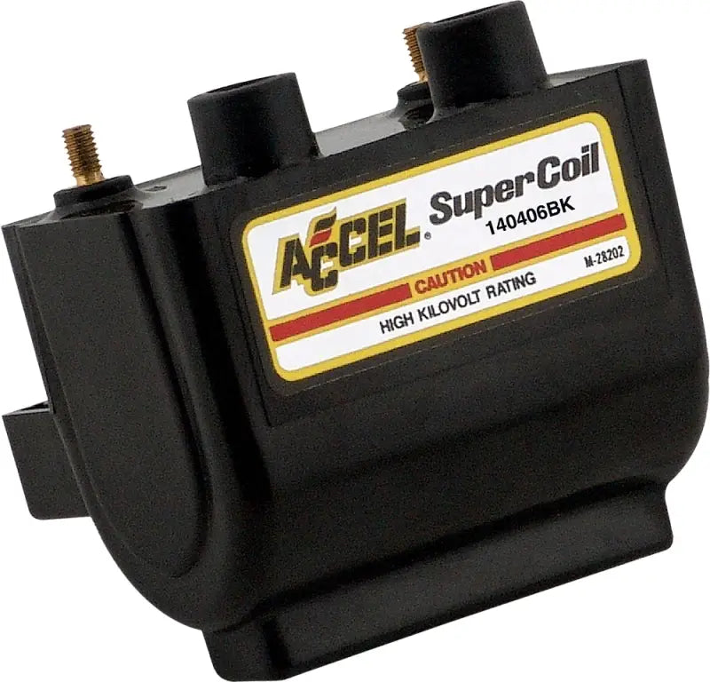 Black Accel SuperCoil ignition coil for 140406BK Dual Fire RV parts & accessories