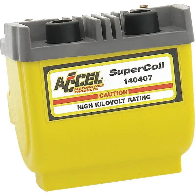 Yellow Accel SuperCoil for 140407 Dual Fire Super Coil 2.3 Ohm, great RV and truck parts