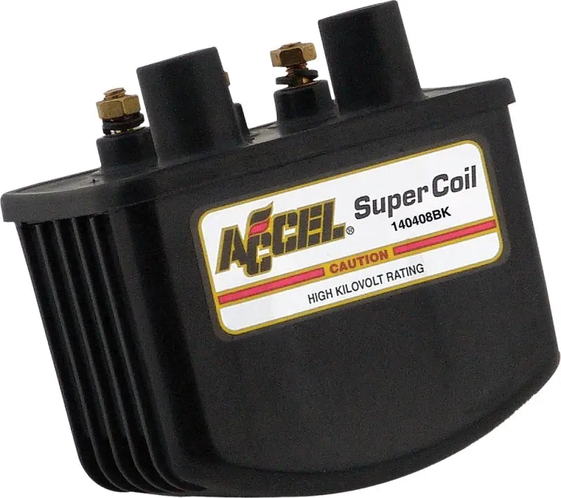 Black Accel Super Coil 140408BK Single Fire with high kilovolt rating for RV parts & accessories