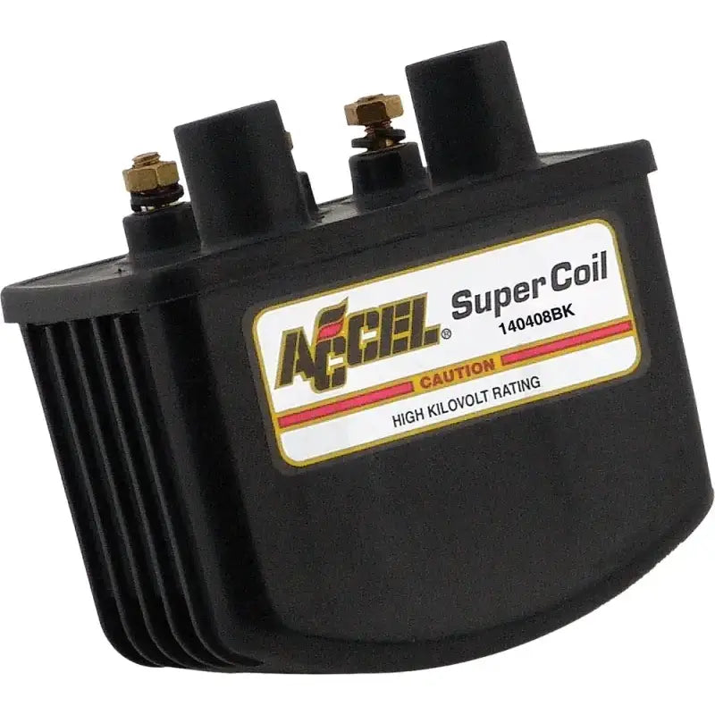 Black Accel Super Coil 140408BK Single Fire with high kilovolt rating for RV parts & accessories