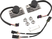 Motorcycle engine cooling fan kit with wiring for 140411NC Stealth Supercoil Accel Stealth