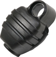 Black ribbed plastic electrical connector boot for Super Coil in RV & truck parts