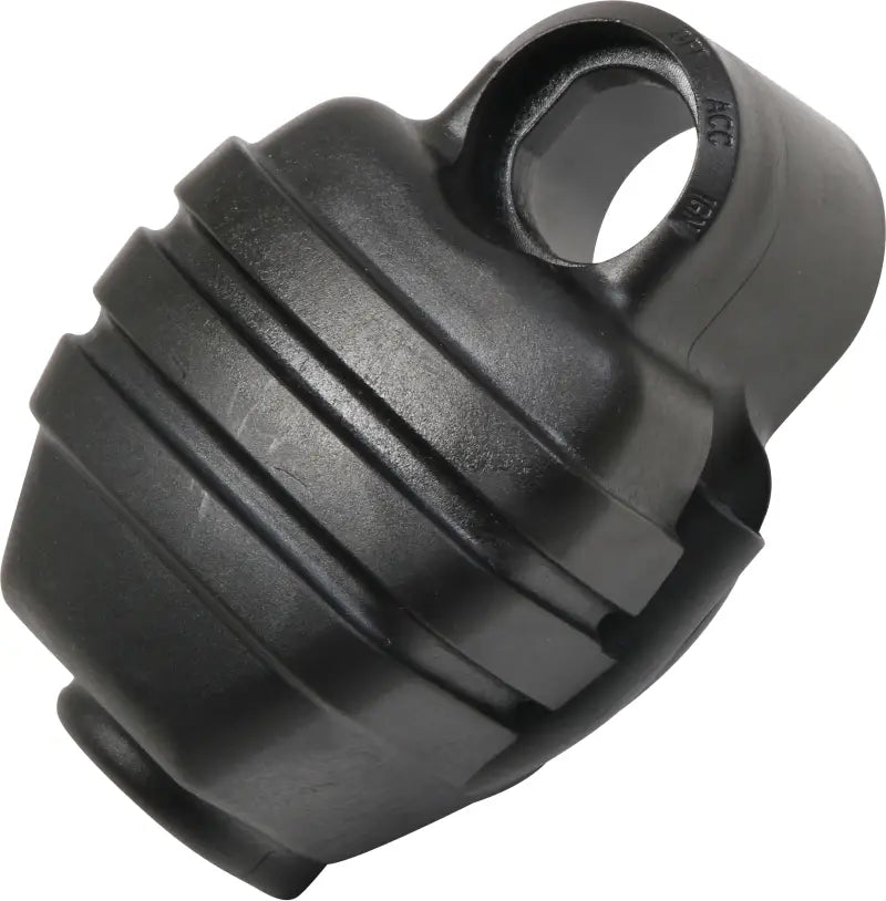 Black ribbed plastic electrical connector boot for Super Coil in RV & truck parts