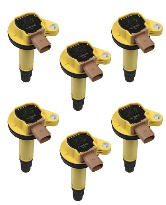 140646-6 ACCEL Coil,Ford Ecoboost 3.5L V6, 6-Pack Yello