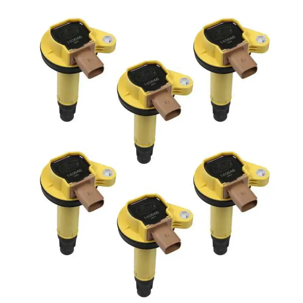 140646-6 ACCEL Coil,Ford Ecoboost 3.5L V6, 6-Pack Yello