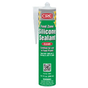 Tube of food-safe silicone sealant from CRC Food Zone for kitchen repairs