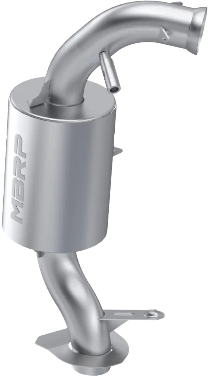 Stainless steel catalytic converter with angled inlet pipe for 140T207 Trail Exhaust 850