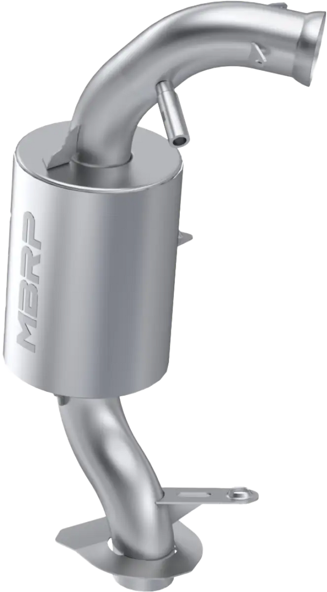 Stainless steel catalytic converter with angled inlet pipe for 140T207 Trail Exhaust 850
