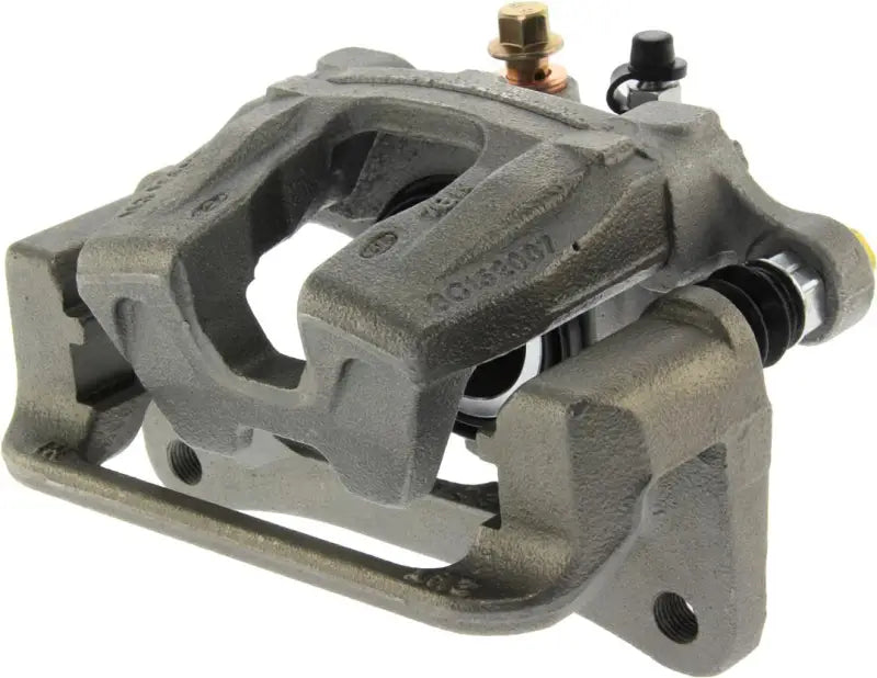 Gray metal brake caliper from Stop Tech semi-loaded brake caliper for stopping power
