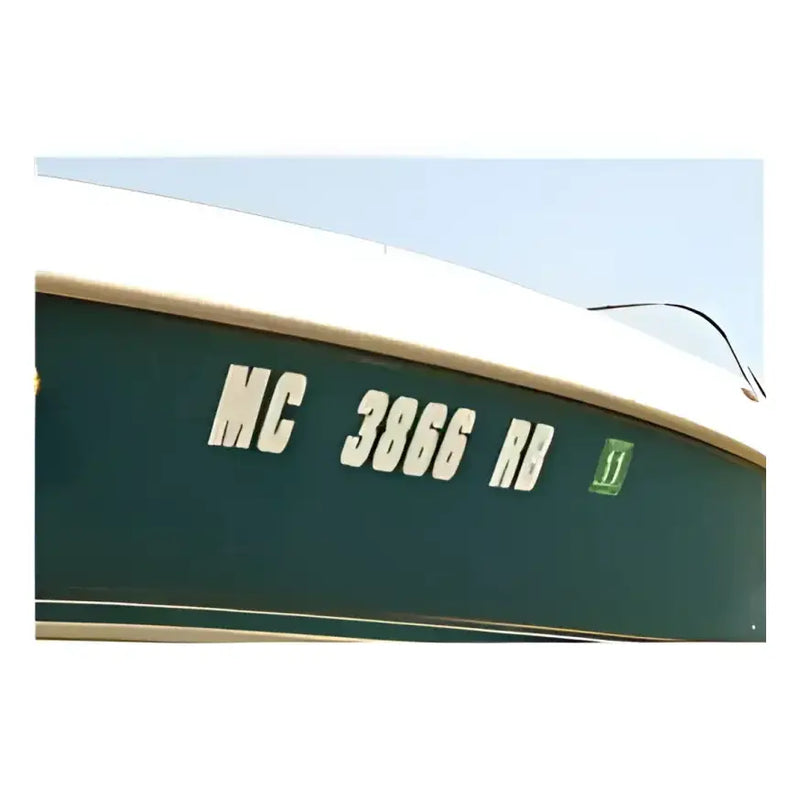 14141-7 Attwood Marine Letter Kit White - Body Graphics