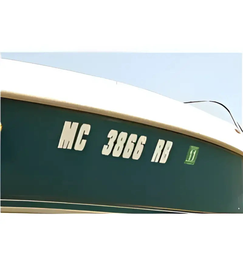14141-7 Attwood Marine Letter Kit White - Body Graphics