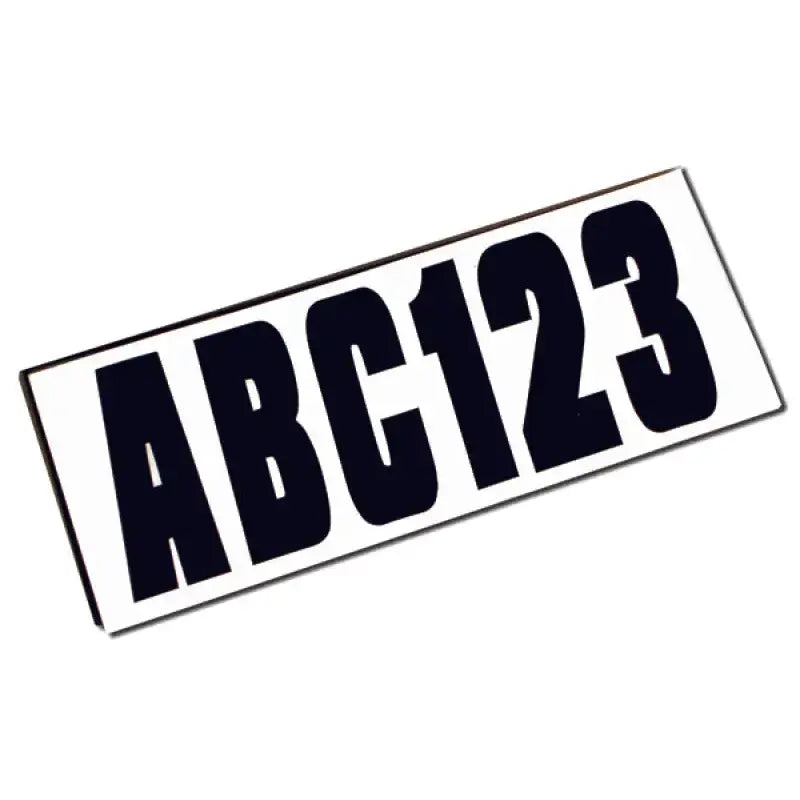 14142-7 Attwood Marine Letter Kit Black - Body Graphics