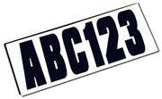 14142-7 Attwood Marine Letter Kit Black - Body Graphics