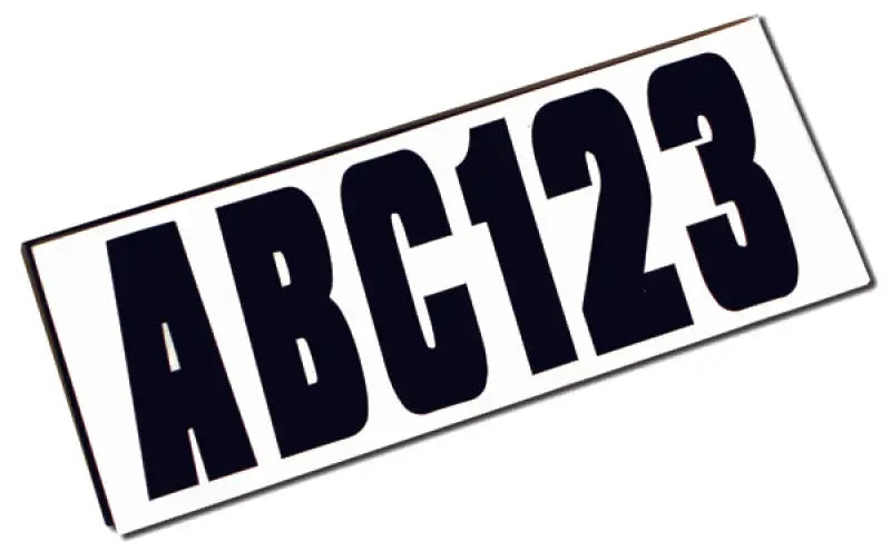 14142-7 Attwood Marine Letter Kit Black - Body Graphics
