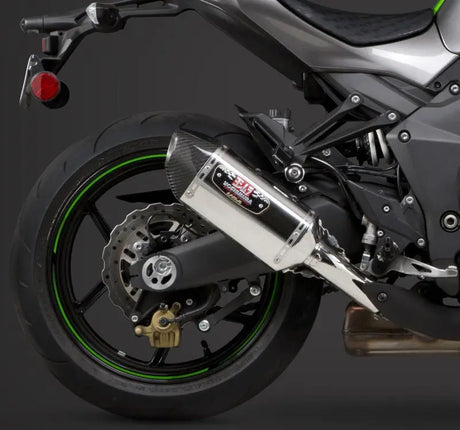 14151E0520 Yoshimura Exhaust Signature R-77 Slip-On Ss-Cf-Cf Dual - RV and Auto Parts