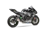 14183CP520 Exhaust Race At2 3/4 Sys SS/Cf Kaw - AT2 Slip-On