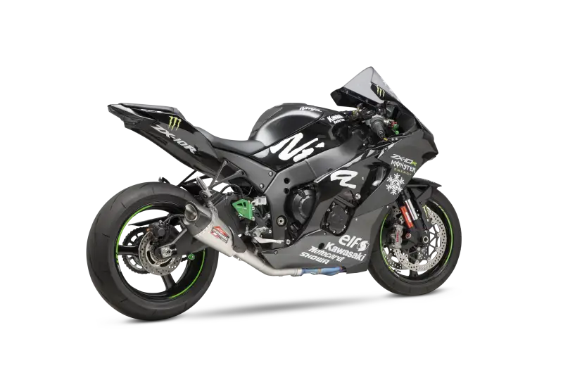 14183CP520 Exhaust Race At2 3/4 Sys SS/Cf Kaw - AT2 Slip-On