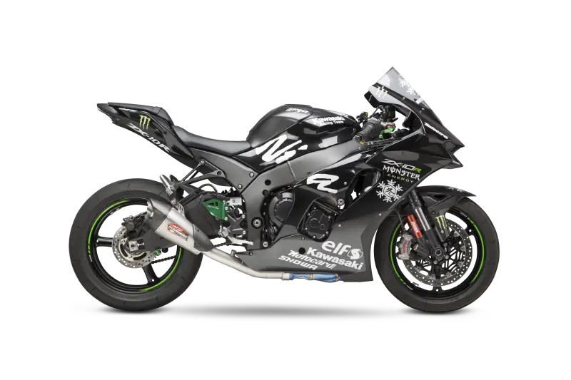 14183CP520 Exhaust Race At2 3/4 Sys SS/Cf Kaw - AT2 Slip-On