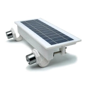 White solar panel with mounting hardware for Stkr Concept Ez Home Security Solar Spot Light