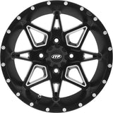 1421950727B Itp Tornado 14X7 4/110 5 + 2 M.Blk/Mac - Storm Series Wheel