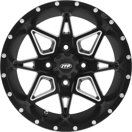 1421950727B Itp Tornado 14X7 4/110 5 + 2 M.Blk/Mac - Storm Series Wheel
