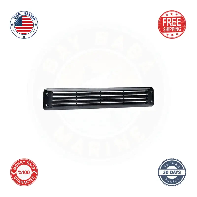 1423-1 Attwood Marine Vent-Black Flush Louvered