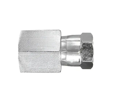 Silver-colored metal pipe fitting for Dayco 04FF-04FJ with smooth operation