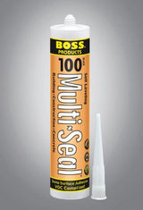 Orange Accumetric Multi Seal self-leveling sealant tube with applicator tip for easy use