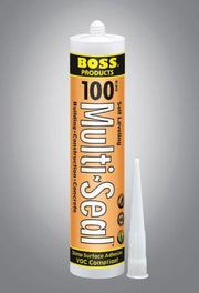 Orange Accumetric Multi Seal self-leveling sealant tube with applicator tip for easy use