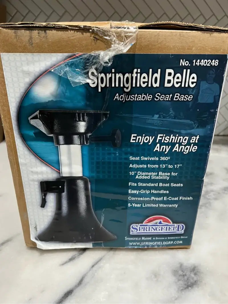 1440248 Springfield Belle Pedestal Gray Coating - Boat Seat