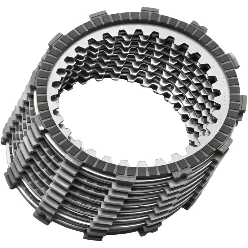 Stacked motorcycle clutch plates from 144578 Premium Clutch Kit Softail FLT 84-89