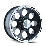 ION Wheels 174-7983B ION Type 174 17x9 / 6x139.7 BP / 0mm Offset / 106mm Hub Black/Machined Wheel