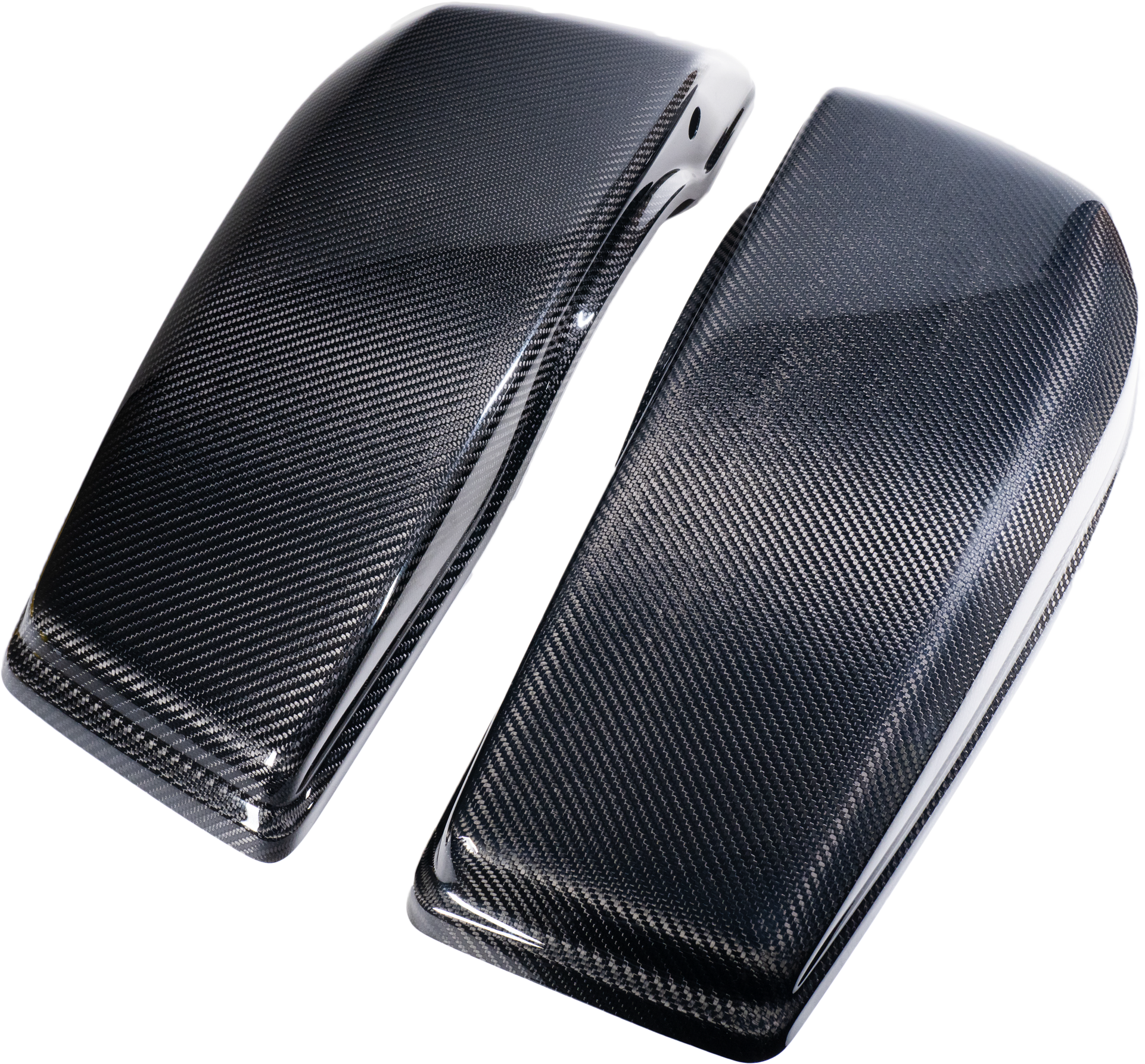 Hofmann Designs Carbon Fiber Saddle Bag Lids Luggage HDCF-6033 - Carbon Saddlebag FLH FLT 23-25 EX Flhr