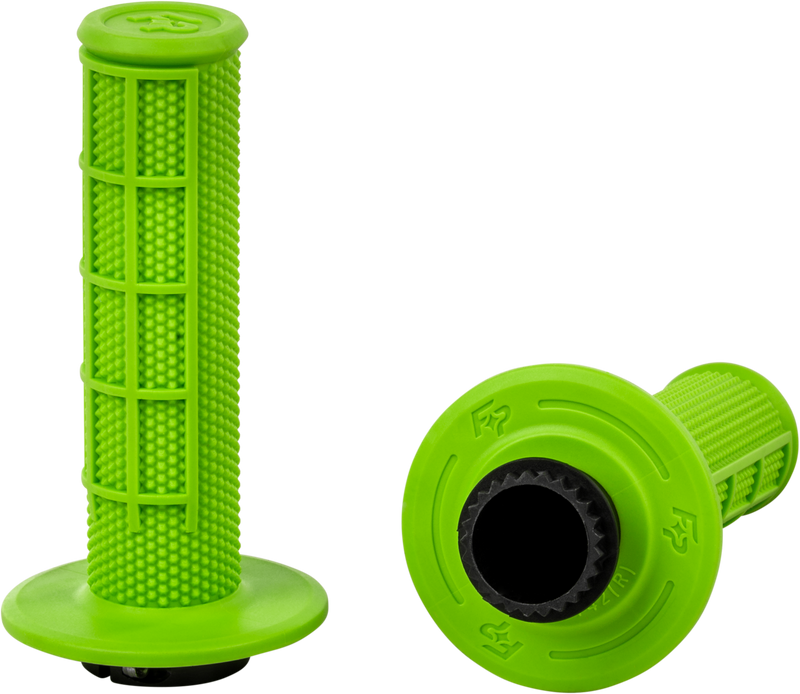 Control Mx Lock On Grips Green Half Waffle