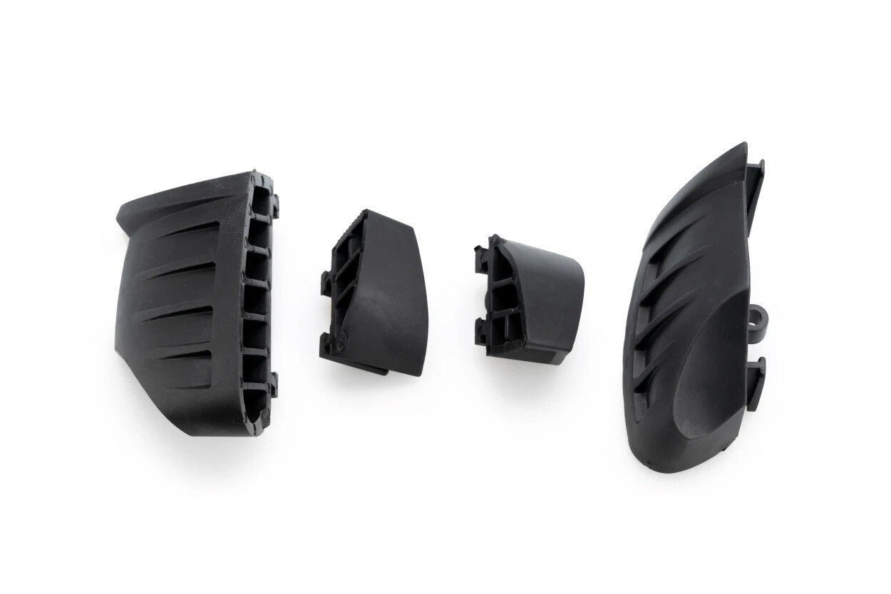 Puig Frame Slider Rubber End Caps Guards/Braces 20872N - Black Replacement Pro 2.0 PR