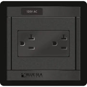 1479-BSS Blue Sea Panel 360 120Vac Dual Outlet