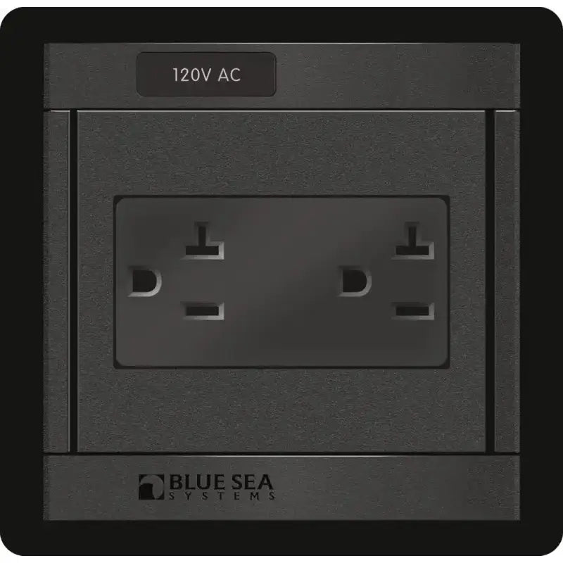 1479-BSS Blue Sea Panel 360 120Vac Dual Outlet