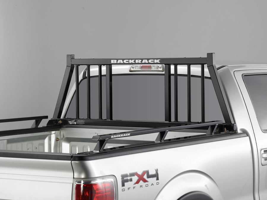147TR Back Rack Headache Rack Three Round Bar Vertical Bars On Sides