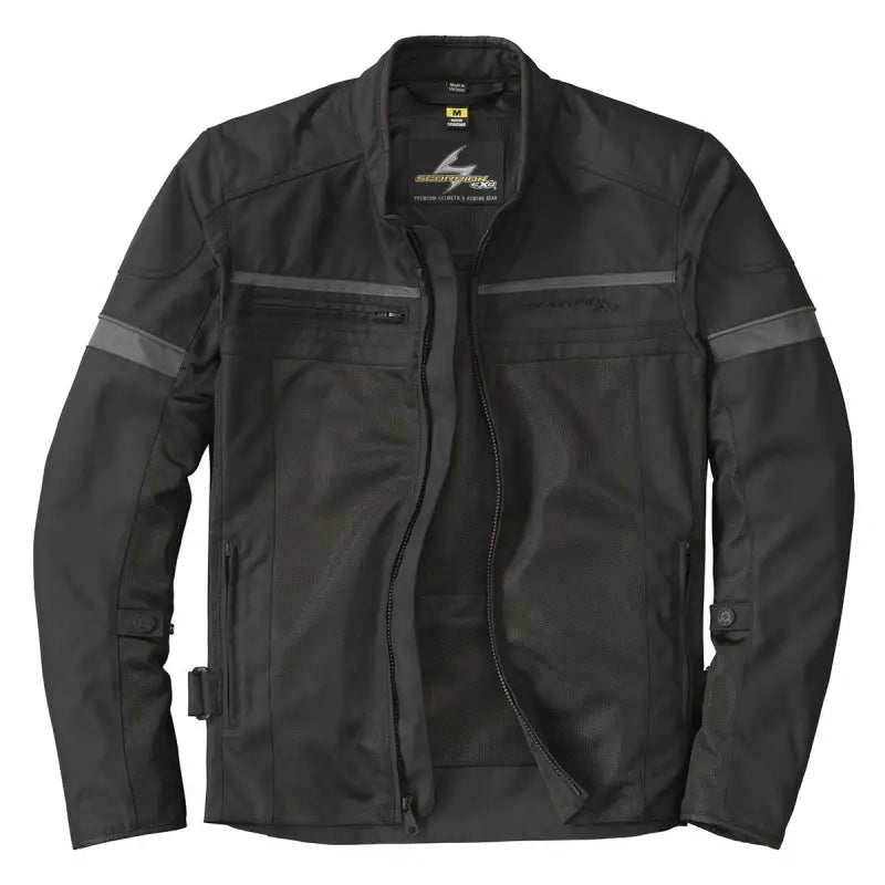 Black motorcycle jacket from 14903-5 Scorpion Exo Cargo Air Jacket Blue Lg