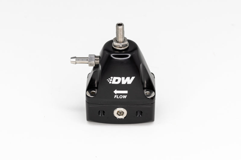 DeatschWerks 6-1001-FRB DeatschWerks DWR1000iL In-Line Adjustable Fuel Pressure Regulator - Black