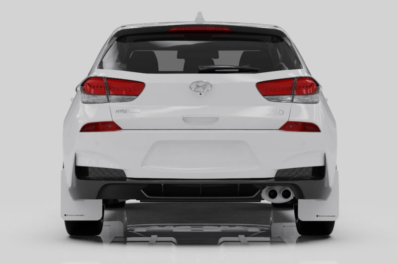 Rally Armor MF59-UR-BLK/GRY Rally Armor 2019+ Hyundai Elantra N Line UR Black Mud Flap w/ Grey Logo