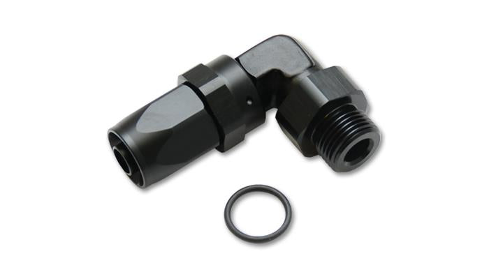 Vibrant 24902 Vibrant Male -6AN 90 Degree Hose End Fitting - 9/16-18 Thread (6)