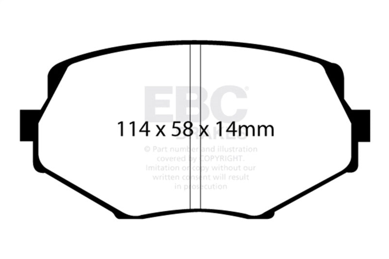 EBC DP51002NDX EBC 94-01 Mazda Miata MX-5 Bluestuff Front Brake Pads