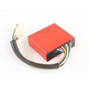Red electronic control module with wiring harness for better cdi Kawasaki riding experience