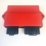 Red electronic control module cdi box with dual black connectors for RV and truck parts