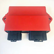 Red electronic control module cdi box with dual black connectors for RV and truck parts