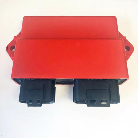 Red electronic control module cdi box with dual black connectors for RV and truck parts