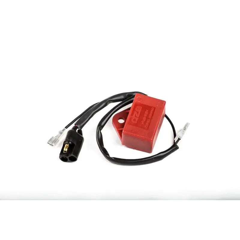 Red electronic ignition module with wiring for 15-501 Cdi, perfect as OEM RV parts & accessories