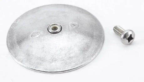 Lenco 15093-001 Sacrificial Anodespair3 3/4" for marine corrosion protection with mounting screw.